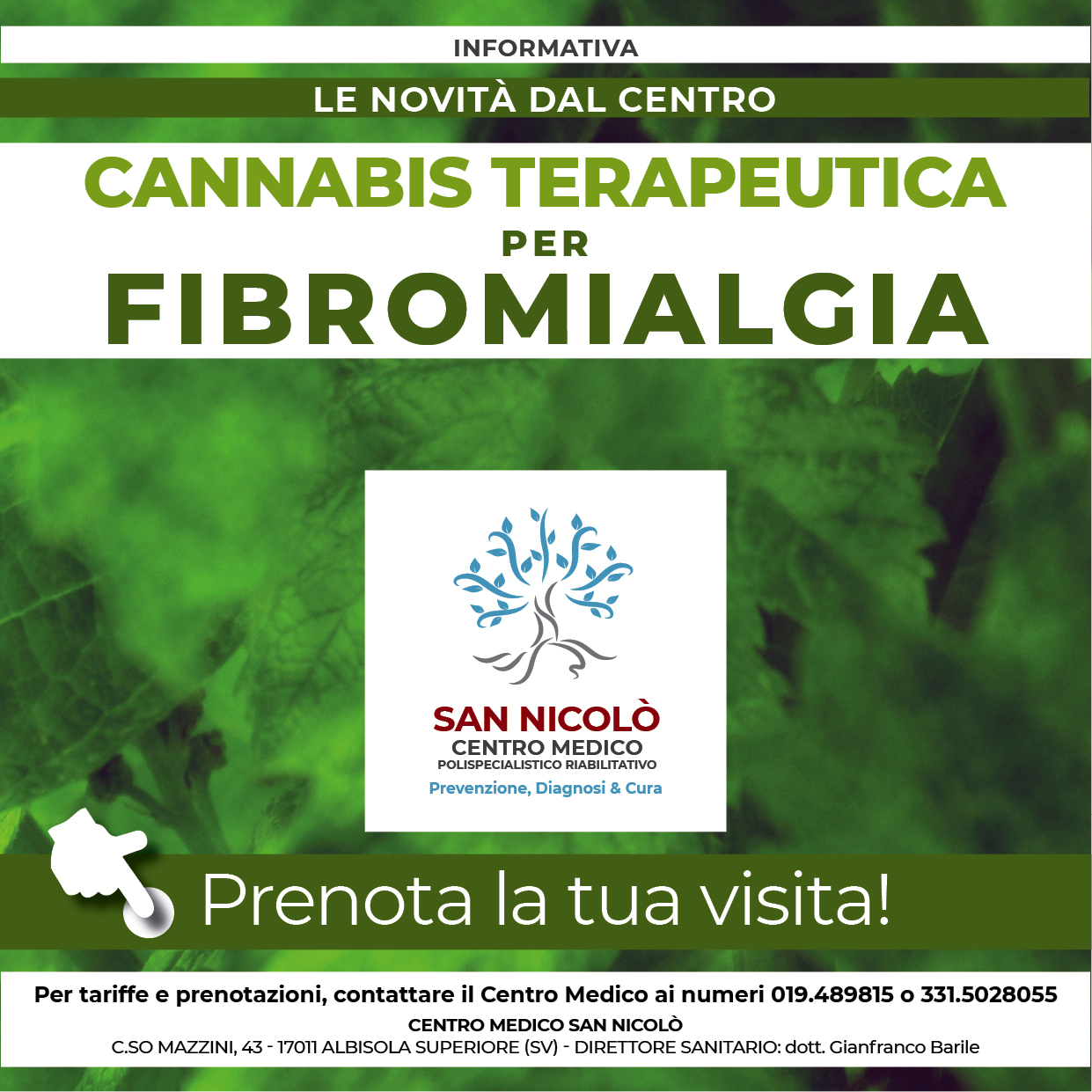 Cannabis terapeutica per fibromialgia